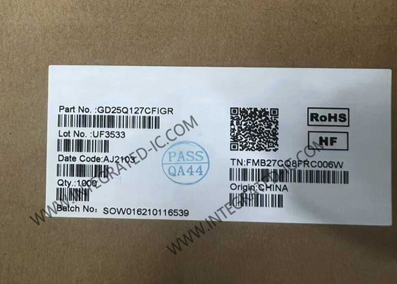 تراشه حافظه GD25Q127CFIGR 128 مگابیت 3.3 ولت حافظه فلش سریال NOR با بخش های یکنواخت
