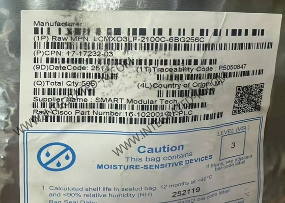 FPGA LCMXO3LF-2100C-6BG256C با 2112 LUT، آرایه دروازه ای قابل برنامه ریزی میدانی، 400 مگاهرتز، CSFBGA-256