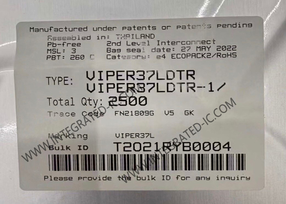 VIPER37LDTR تراشه مدار یکپارچه پردازنده فرکانس ثابت آفلاین با عملکرد بالا
