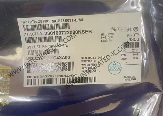 MCP23S08T-E/ML چیپ مدار یکپارچه 8Bit SPI I/O Expander با رابط سریالی