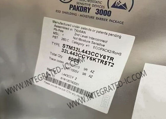 ریزکنترل‌گر STM32L443CCY6TR MCU 80MHz 32Bit ریزکنترل‌کننده‌های Arm Cortex M4 MCU