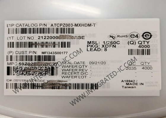 تراشه مدار مجتمع MFI343S00177، احراز هویت رمزنگاری، IC ذخیره سازی کلید امن، XDFN8