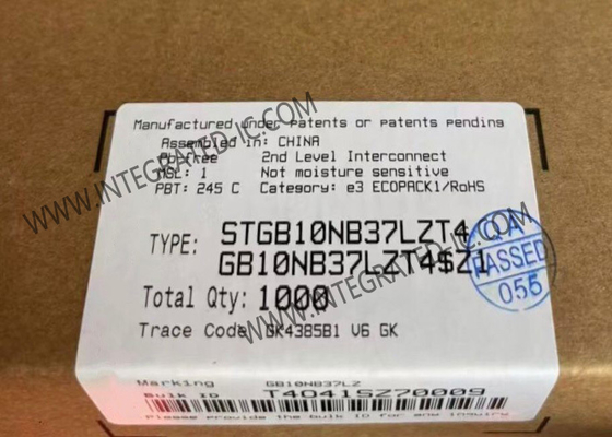 STGB10NB37LZT4 چیپ مدار یکپارچه 10A 410V ترانزیستورهای IGBT داخلی TO-263-3