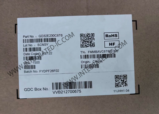 میکروکنترلر GD32E230C8T6 MCU، میکروکنترلرهای 32 بیتی، 72 مگاهرتز، ARM Cortex M23 MCU