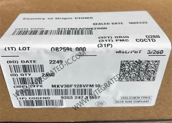 میکروکنترلر MCU MKV30F128VFM10 100MHz 32 بیتی میکروکنترلر IC 32-HVQFN