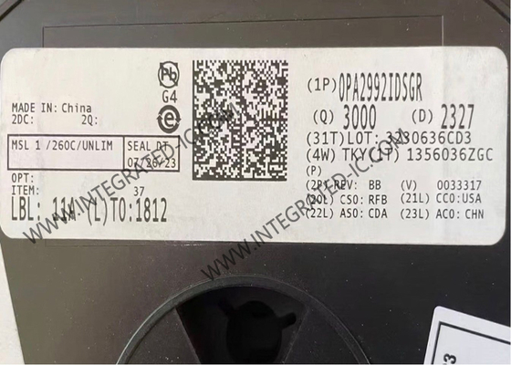 OPA2992IDSGR تراشه مدار یکپارچه تقویت کننده های عملیاتی کم سر و صدا 40 ولت تراشه Op Amp
