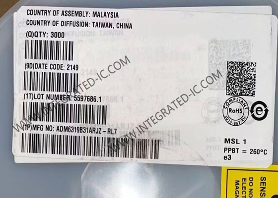 تراشه مدار مجتمع ADM6319B31ARJZ مدارهای نظارتی با نگهبان و ریست دستی