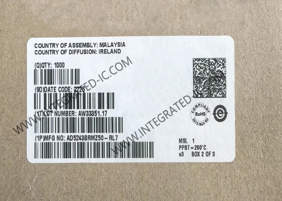 AD5243BRMZ50 چیپ مدار یکپارچه دوگانه 256 موقعیت I2C-قابلی پتانسیومترهای دیجیتال