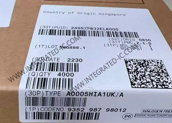تراشه مدار مجتمع A0005HIA1UK، تراشه درایور شارژر، پکیج BGA