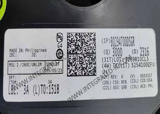BQ294700DSGR محافظت از ولتاژ بیش از حد در تراشه مدار یکپارچه با خازن تاخیر خارجی