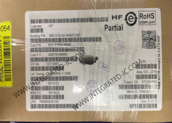 88E1518-A0-NNB2C000 Ethernet IC Integrated 10/100/1000 Mbps Energy Efficient Ethernet Transceivers
