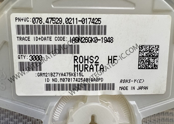 تراشه مدار مجتمع GRM21BZ7YA475KE15L 4.7µF خازن های سرامیکی چند لایه تراشه