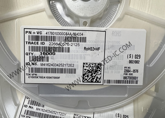 C1005X7S2A103KT000F تراشه مدار یکپارچه 0402 اینچ چند لایه تراشه سرامیکی