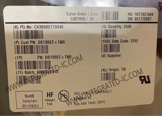 تراشه مدار مجتمع DS1302Z، تراشه زمان‌سنجی شارژ قطره‌ای، RTCهای آدرس سریال 31B