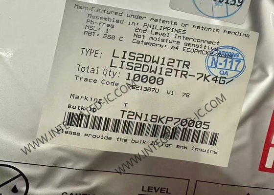 LIS2DW12TR Sensor IC با عملکرد بالا و قدرت فوق العاده کم 3- محور شتاب سنج LGA-12