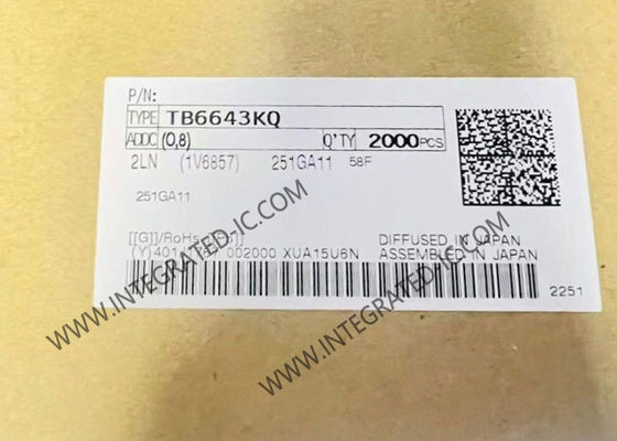 TB6643KQ تراشه مدار یکپارچه IC راننده موتور DC کامل پل با 1.5 A جریان خروجی و ولتاژ بار 10 ولت تا 45 ولت