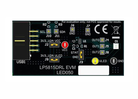 ماژول ارزیابی راه‌حل‌های تعبیه‌شده LP5815DRLEVM، درایور LED RGB سه کاناله LP5815