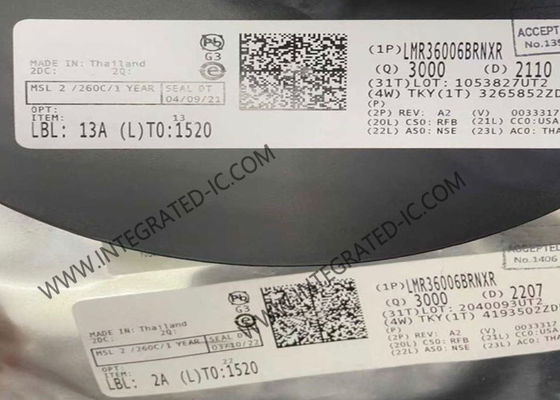 تراشه مدار مجتمع LMR36006BRNXR مبدل کاهنده همزمان با جریان خروجی 0.6 آمپر، فرکانس سوئیچینگ 1 مگاهرتز و ولتاژ ورودی 4.2 ولت تا 60 ولت