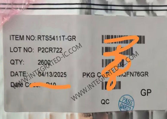 تراشه مدار مجتمع RTS5411T-GR کنترل‌کننده هاب 4 پورت USB 3.0 Super-Speed در پکیج QFN-76