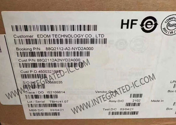 88Q2112-A2-NYD2A000 آی سی اترنت اترنت PHY با انتقال داده 1000 مگابیت بر ثانیه در بسته QFN48 با ابعاد 7 میلی‌متر × 7 میلی‌متر