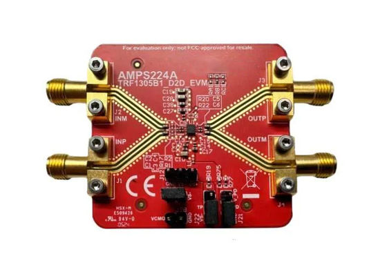 برد ارزیابی تقویت‌کننده RF راه‌حل‌های تعبیه‌شده TRF1305C1-D2D-EVM از 0 هرتز تا 7 گیگاهرتز