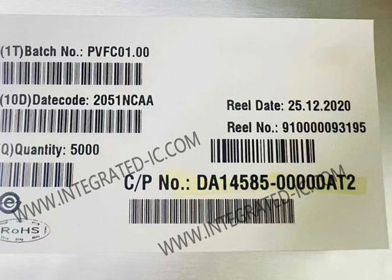 DA14585-00000AT2 تراشهٔ SmartBond BT 5.0 با 96 کیلوبایت RAM و پکیج QFN40 برای کاربردهای IC بلوتوث کم مصرف