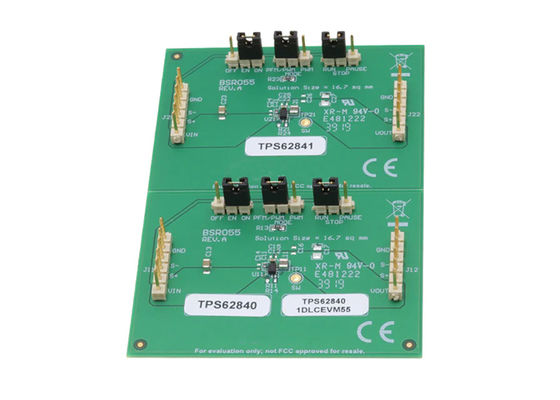 برد ارزیابی مبدل کاهنده TPS62840-1DLCEVM55 Embedded Solutions با جریان 750mA و ولتاژ ورودی 1.8V تا 6.5V