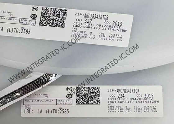 تراشه مدار مجتمع AMC7834IRTQR با 8 کانال، وضوح 12 بیتی و ولتاژ تغذیه 5 ولت برای نظارت بر تقویت کننده توان