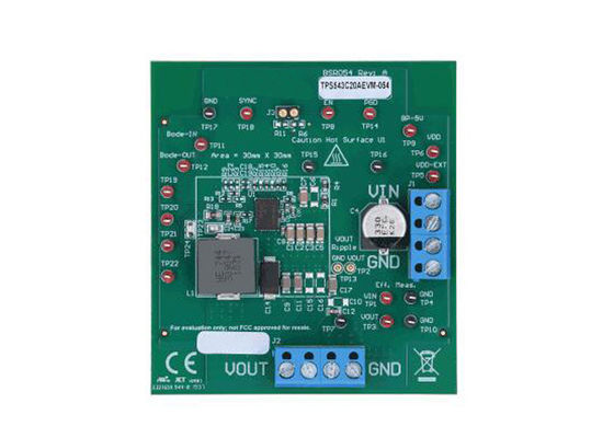 TPS543C20AEVM-054 راه حل های جاسازی شده 40A SWIFT Synchronous Buck Converter Board