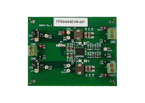 TPS54494EVM-057 راه حل های جاسازی شده دو کانال همگام مرحله به پایین سوئچر هیئت ارزیابی