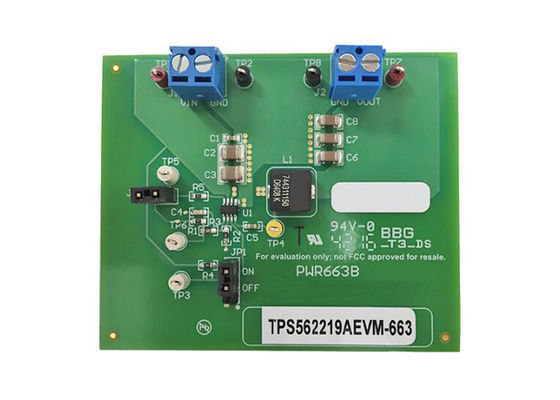TPS562219AEVM-663 راه حل های جاسازی شده D-CAP2 Synchronous Step Down Converter هیئت ارزیابی