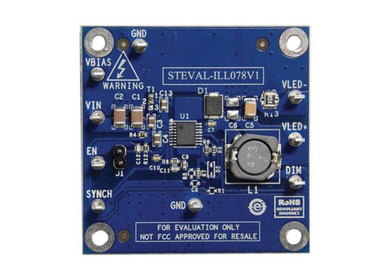 STEVAL-ILL078V1 راه حل های جاسازی شده LED6000 Buck هیئت ارزیابی راننده LED