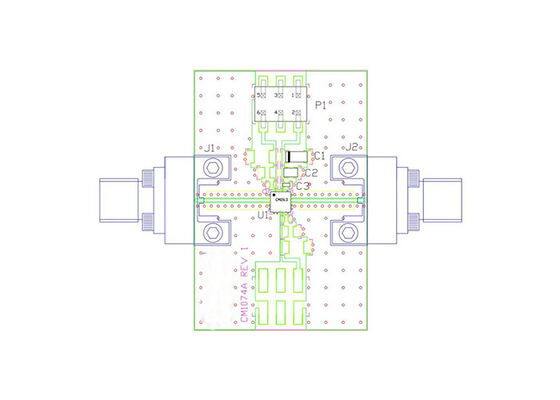 برد ارزیابی تقویت‌کننده کم‌نویز MMIC پهن‌باند راه‌حل‌های تعبیه‌شده CMD270P3-EVB