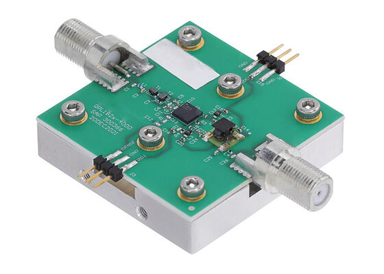 برد ارزیابی تقویت کننده CATV با امپدانس 75 اهم و پهنای باند 5 مگاهرتز تا 1.8 گیگاهرتز و بهره 26 دسی بل، راهکارهای تعبیه شده QPL1823EVB01