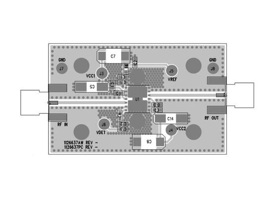 TQP9218-EVB راه‌حل‌های تعبیه‌شده برد ارزیابی تقویت‌کننده توان سلول کوچک 0.25 وات TQP9218
