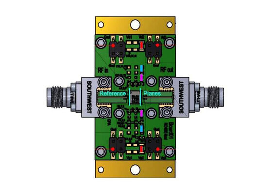 برد ارزیابی راه‌حل‌های تعبیه‌شده QPA2628EVB1 برای تقویت‌کننده کم‌نویز GaAs QPA2628