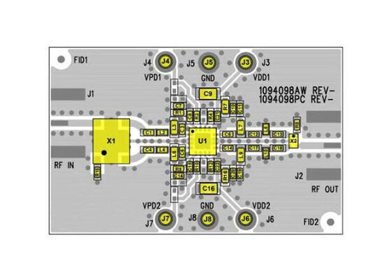 TQP3M9041-PCB راه حل های تعبیه شده 2.5 گیگاهرتز تا 2.7 گیگاهرتز TQP3M9041 برد ارزیابی تقویت کننده کم نویز