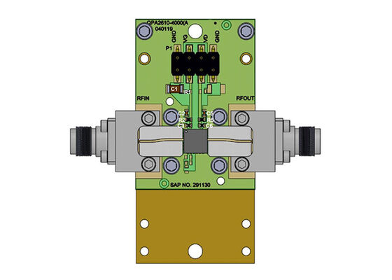 برد ارزیابی تقویت‌کننده توان باند X با عملکرد بالا و توان 5 وات برای راه‌حل‌های تعبیه‌شده QPA2611EVB