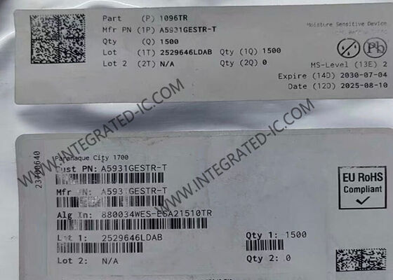 تراشه مدار یکپارچه A5931GESTR-1-T 3A راننده موتور چند فاز QFN24