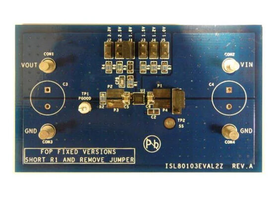ISL80103EVAL2Z راه حل های جاسازی شده کانال های تک خطی کنترل کننده ولتاژ هیئت ارزیابی