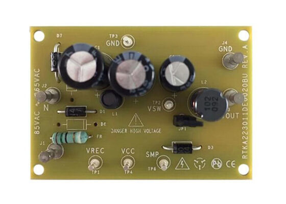 RTKA223011DE0020BU راه‌حل‌های تعبیه‌شده RAA223011 برد ارزیابی رگولاتور 700 ولت AC/DC