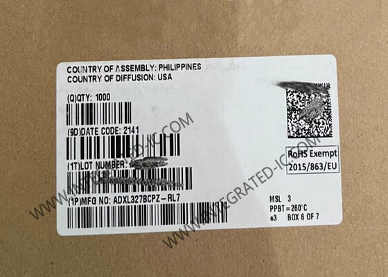 تراشه مدار مجتمع ADXL327BCPZ شتاب‌سنج 3 محوره با توان کم با خروجی‌های ولتاژ شرطی شده سیگنال و محدوده شتاب ±2 گرم