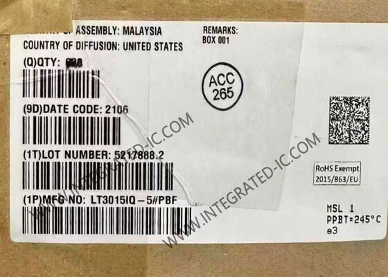 تراشه مدار مجتمع LT3015IQ-5 رگولاتور خطی منفی کم نویز 1.5 آمپر با محدودیت جریان دقیق