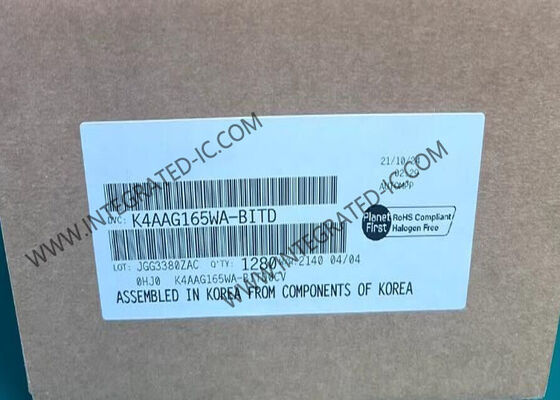 K4AAG165WA-BITD حافظه IC تراشه DDR4 DRAM 16Gbit 2666Mbps حافظه دسترسی تصادفی پویا FBGA96