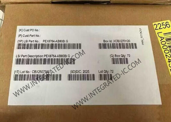 PEX8764-AB80BIG چیپ مدار یکپارچه PCI Express Gen3 سوئیچ IC با 64 خط و 16 پورت