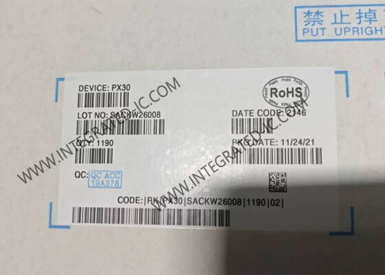 پردازنده هوش مصنوعی PX30 تراشه چهار هسته ای ARM Cortex-A35 پردازنده برنامه با رمزگشایی 1080p@60fps