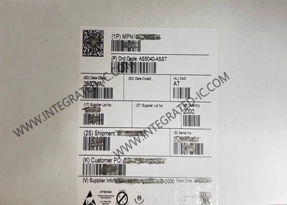 AS5040-ASST Sensor IC Sensor Rotary با رزولوشن 10 بیتی زاویه عملیاتی 360° و حداکثر سرعت چرخش 30000 دور در دقیقه