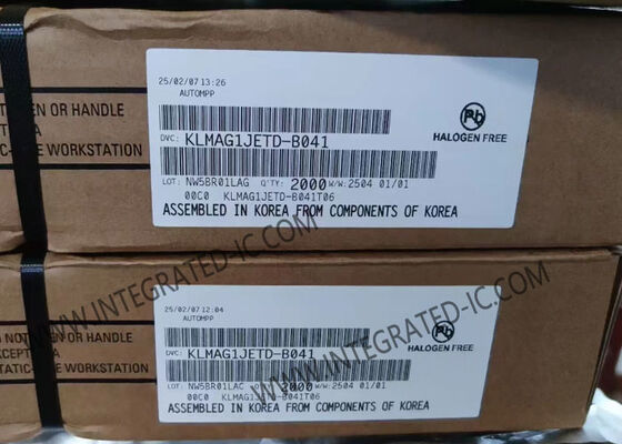 KLMAG1JETD-B041 تراشه حافظه IC کارت چندرسانه‌ای تعبیه‌شده 16 گیگابایتی eMMC5.1 حافظه فلش