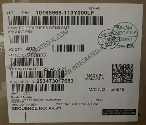 10165968-113Y000LF 1.1A PCI Express Gen 6 Card Edge Connector 164POS برای انتقال داده های با سرعت بالا