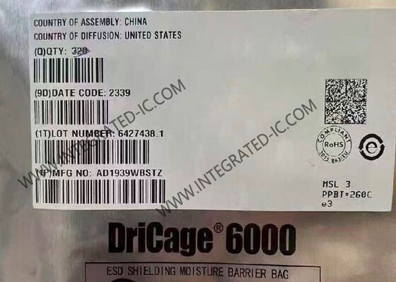 تراشه مدار مجتمع کدک صوتی درجه خودرو با عملکرد بالا AD1939WBSTZ با وضوح 24 بیتی و نرخ تبدیل 192 کیلوهرتز